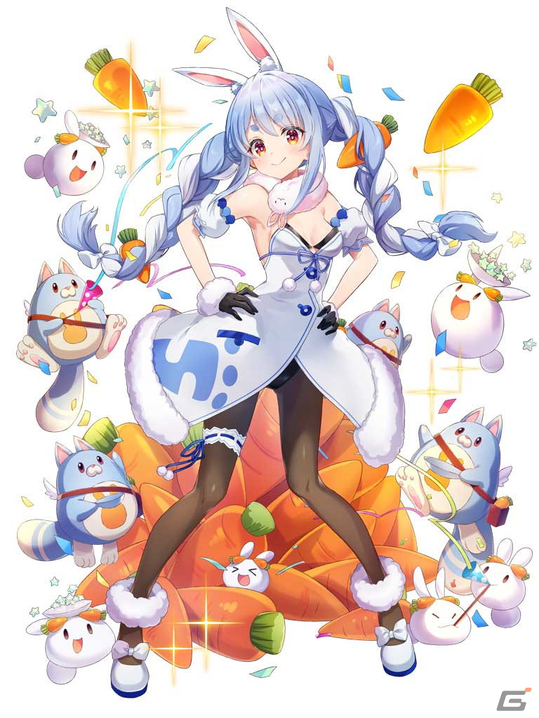 白猫プロジェクト」と「ホロライブ」がコラボ！兎田ぺこらさん