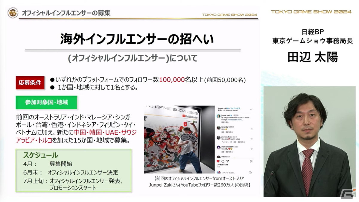 「東京ゲームショウ2024」では幕張メッセ全館を展示スペースに―国内はもちろん、海外来場者の増加を目指すの画像