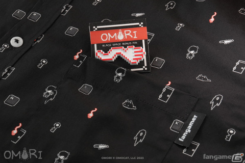 「OMORI」とFangamerがコラボした半袖シャツ、お弁当箱、ネックポーチ、キャップが登場！の画像