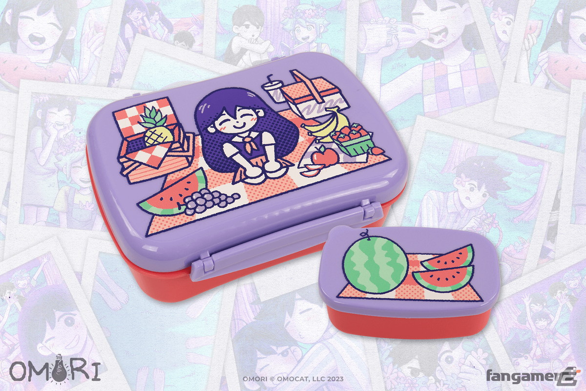 「OMORI」とFangamerがコラボした半袖シャツ、お弁当箱、ネックポーチ、キャップが登場!の画像