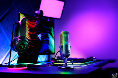 鮮やかなライティング機能を搭載したストリーマー向けUSBマイク「Razer Seiren V3 Chroma」＆「Razer Seiren V3 Mini」が登場！の画像1