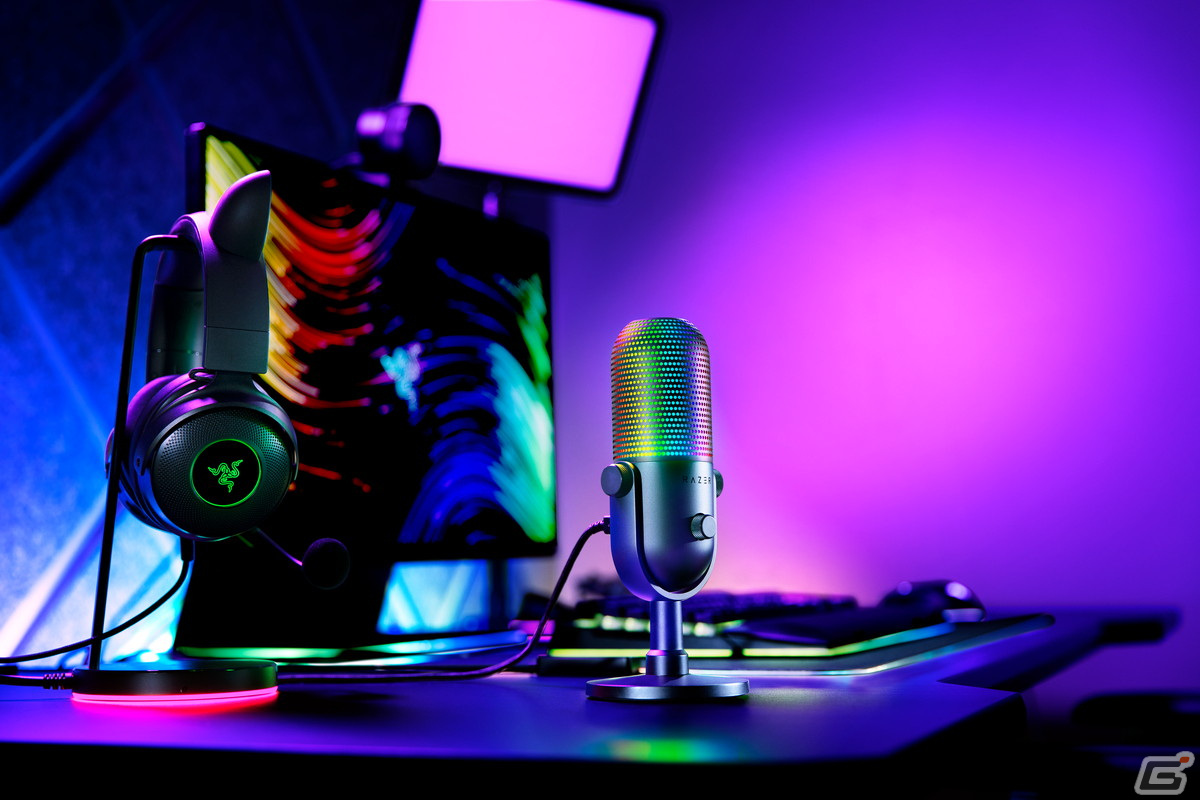 鮮やかなライティング機能を搭載したストリーマー向けUSBマイク「Razer Seiren V3 Chroma」&「Razer Seiren V3 Mini」が登場!の画像
