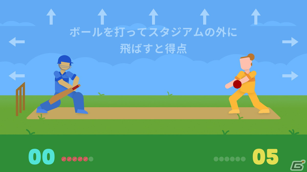 ハチャメチャな物理演算の世界でクリケットが楽しめる「Cricket Through the Ages（クリケット・スルー・エイジ）」がSwitch/PCで配信！の画像