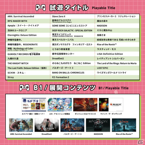 「ハピネットゲームフェス！～2024 春の陣～」ファイルーズあいさんやガーリィレコードチャンネル出演のステージが実施！の画像14