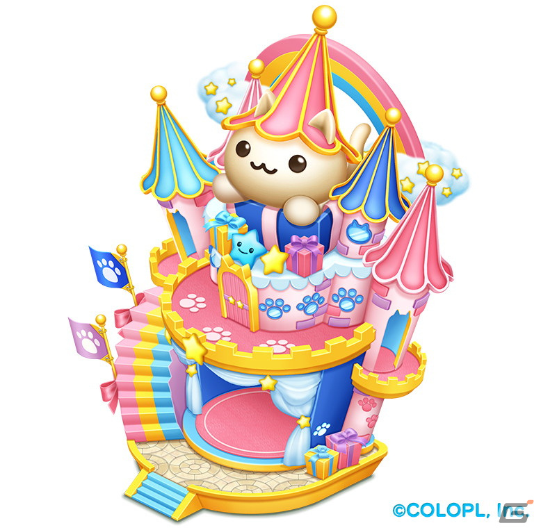 ほしの島のにゃんこ」は10周年！特別なかざり「10周年のパーティー会場