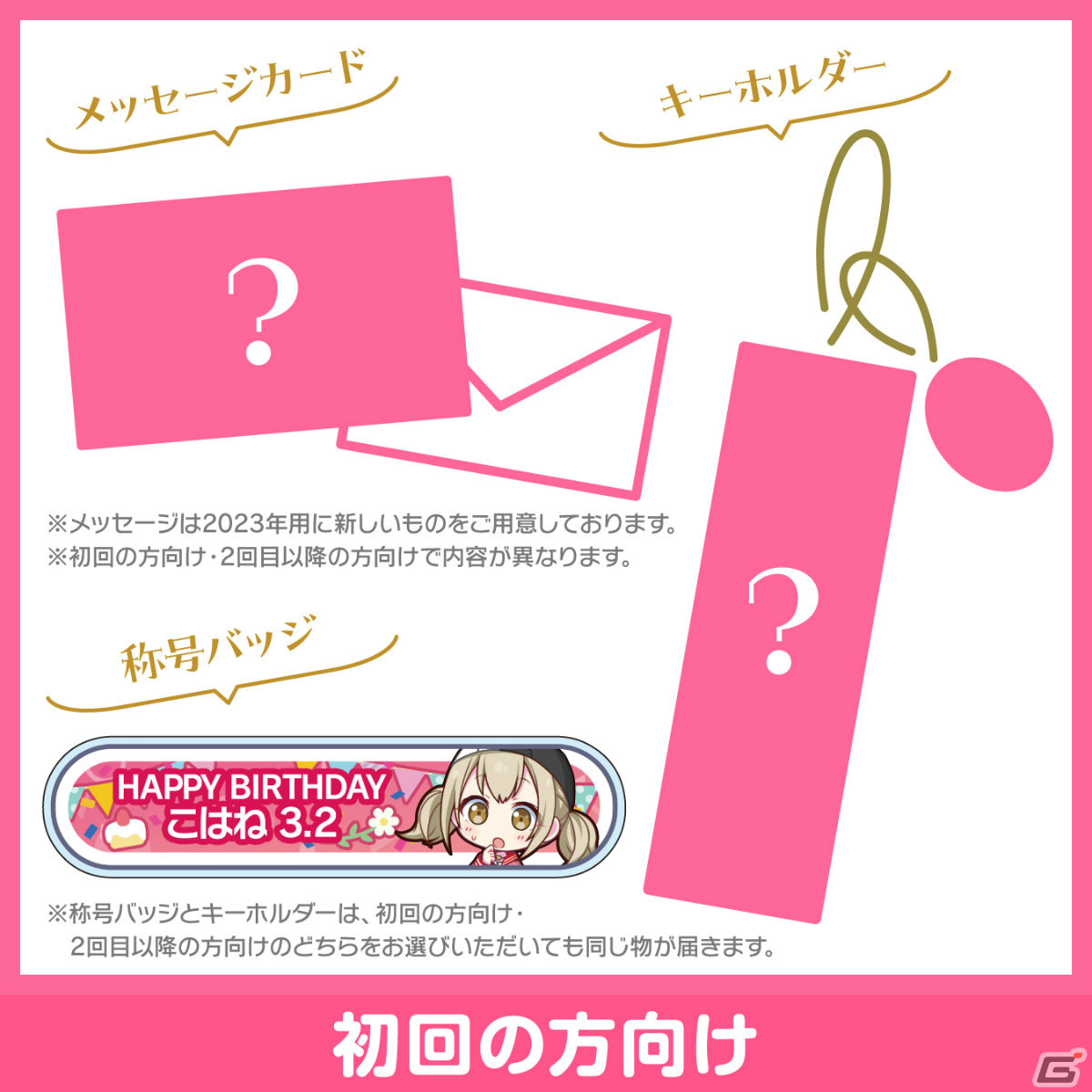 「プロセカ」こはねからお返しセットが届く！バースデーギフトシリーズ 2023の予約受付が開始の画像2