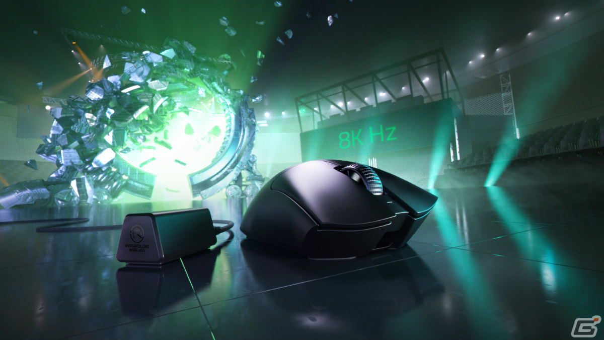 ワイヤレスマウス「Razer DeathAdder V3 Pro」に8,000Hzポーリング