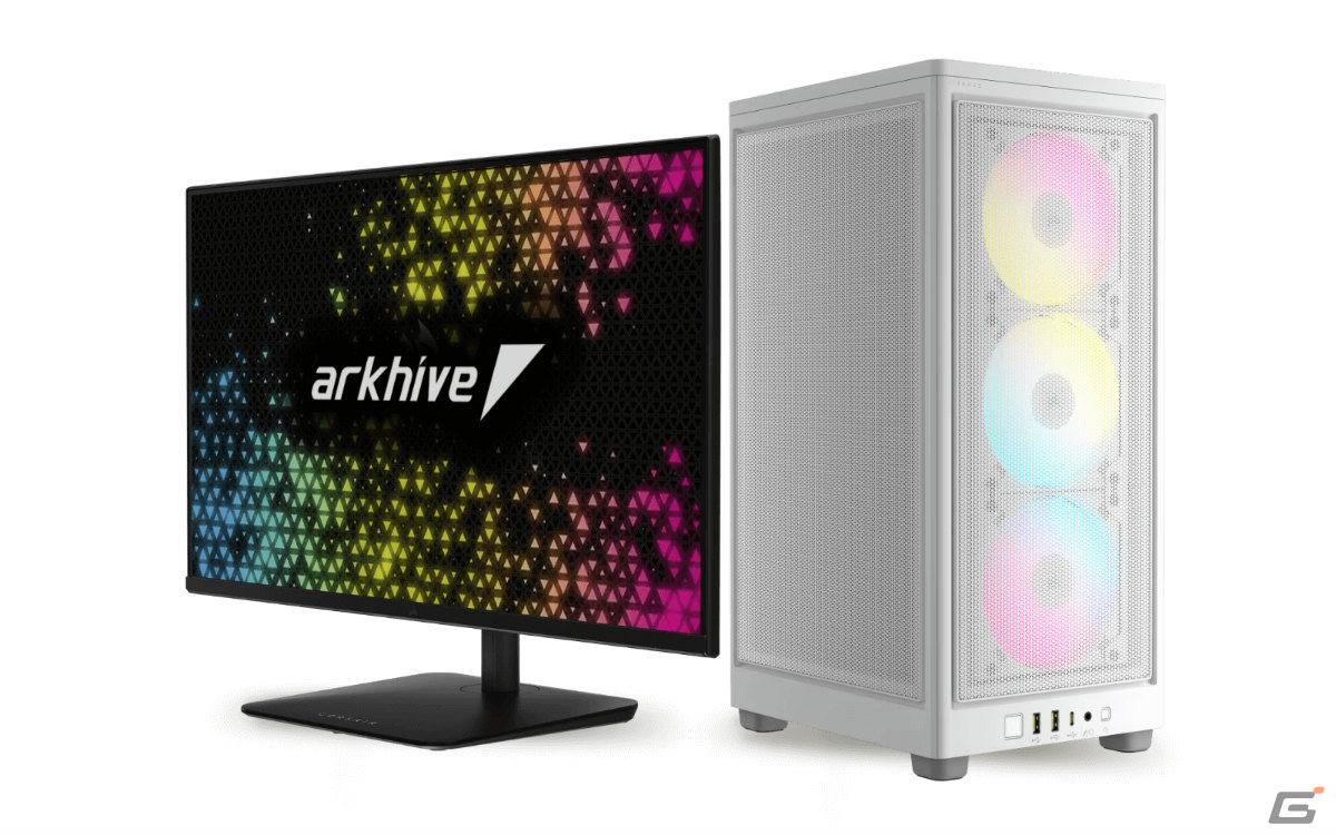 arkhiveよりCorsair 2000D RGB AIRFLOWケース採用の「Corsair iCUE-CERTIFIEDゲーミングPC」が登場の画像