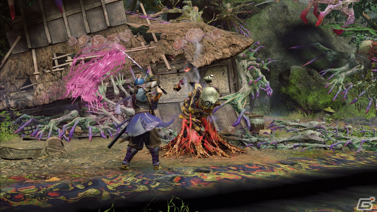 穢れに覆われてしまった村人を救い出せ