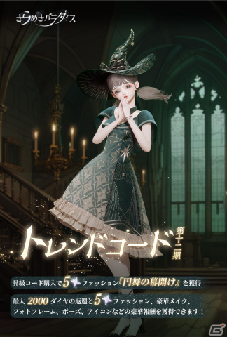 「きらめきパラダイス」でイベント「炎翼の呪文」が開催！星5セットコーデ「夢の呪縛」と「金翼舞う光陰」が登場の画像7