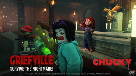 チャッキーの悪夢を生き残れ！インタラクティブ・ホラーゲーム「グリーフヴィル」がRobloxにて提供開始の画像2