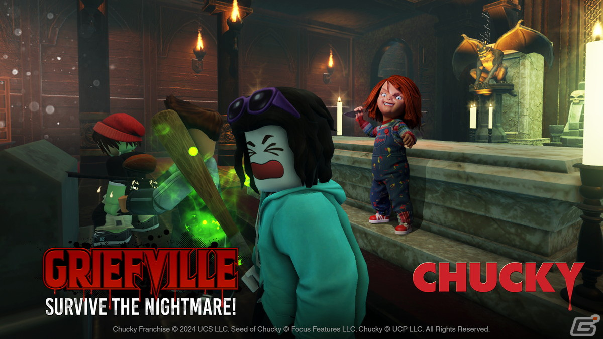 チャッキーの悪夢を生き残れ!インタラクティブ・ホラーゲーム「グリーフヴィル」がRobloxにて提供開始の画像
