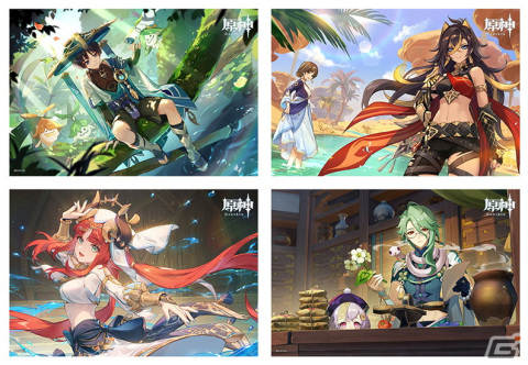 「原神」animateフェア -春2024-が3月23日より開催！放浪者、ディシア、ニィロウ、白朮のポストカードがもらえるの画像2