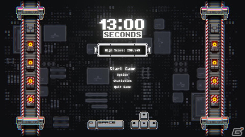 2体のロボを同時に操り13秒を生き残る弾幕回避ローグライクゲーム「13 Seconds」がSteamにて配信！の画像