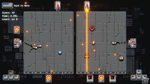 2体のロボを同時に操り13秒を生き残る弾幕回避ローグライクゲーム「13 Seconds」がSteamにて配信！の画像6