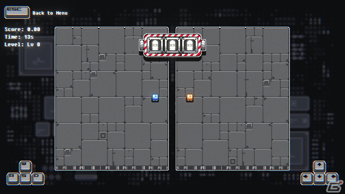 2体のロボを同時に操り13秒を生き残る弾幕回避ローグライクゲーム「13 Seconds」がSteamにて配信！の画像3