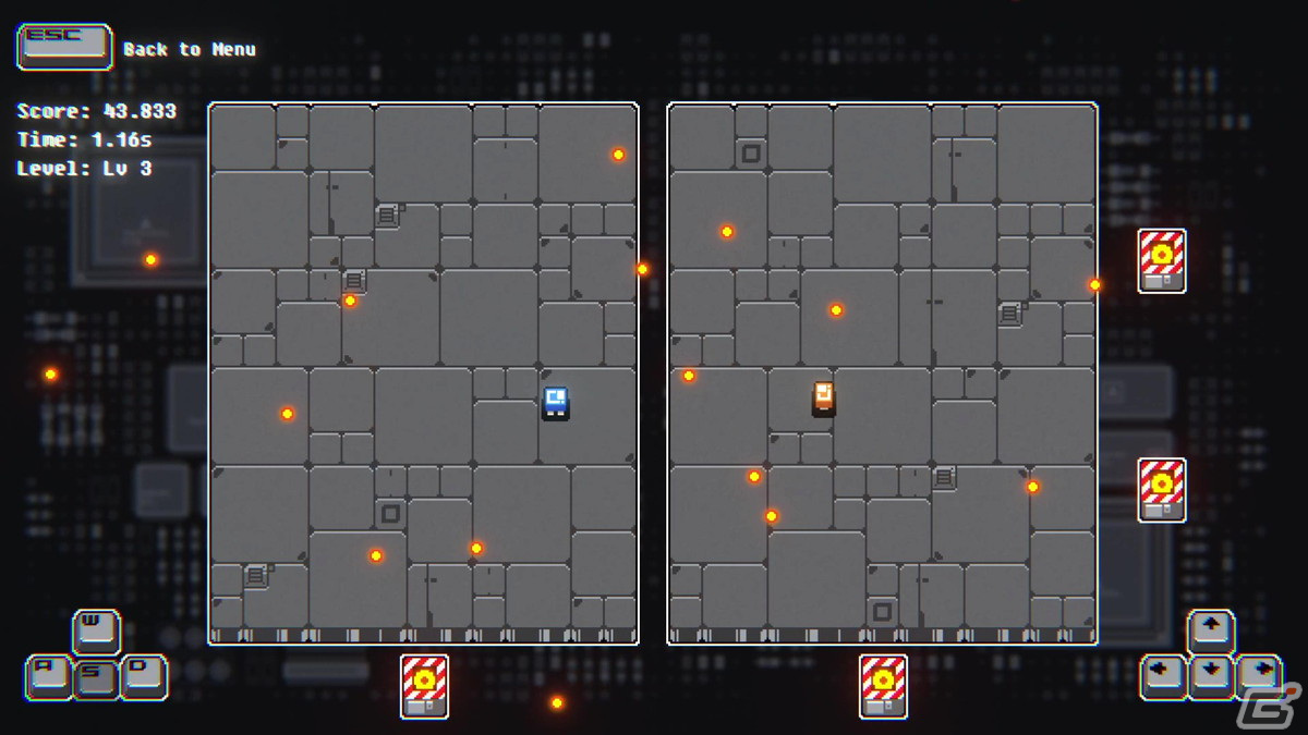 2体のロボを同時に操り13秒を生き残る弾幕回避ローグライクゲーム「13 Seconds」がSteamにて配信！の画像