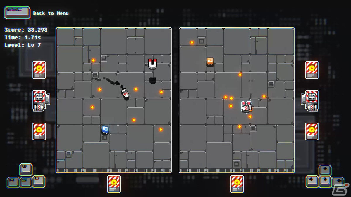 2体のロボを同時に操り13秒を生き残る弾幕回避ローグライクゲーム「13 Seconds」がSteamにて配信！の画像