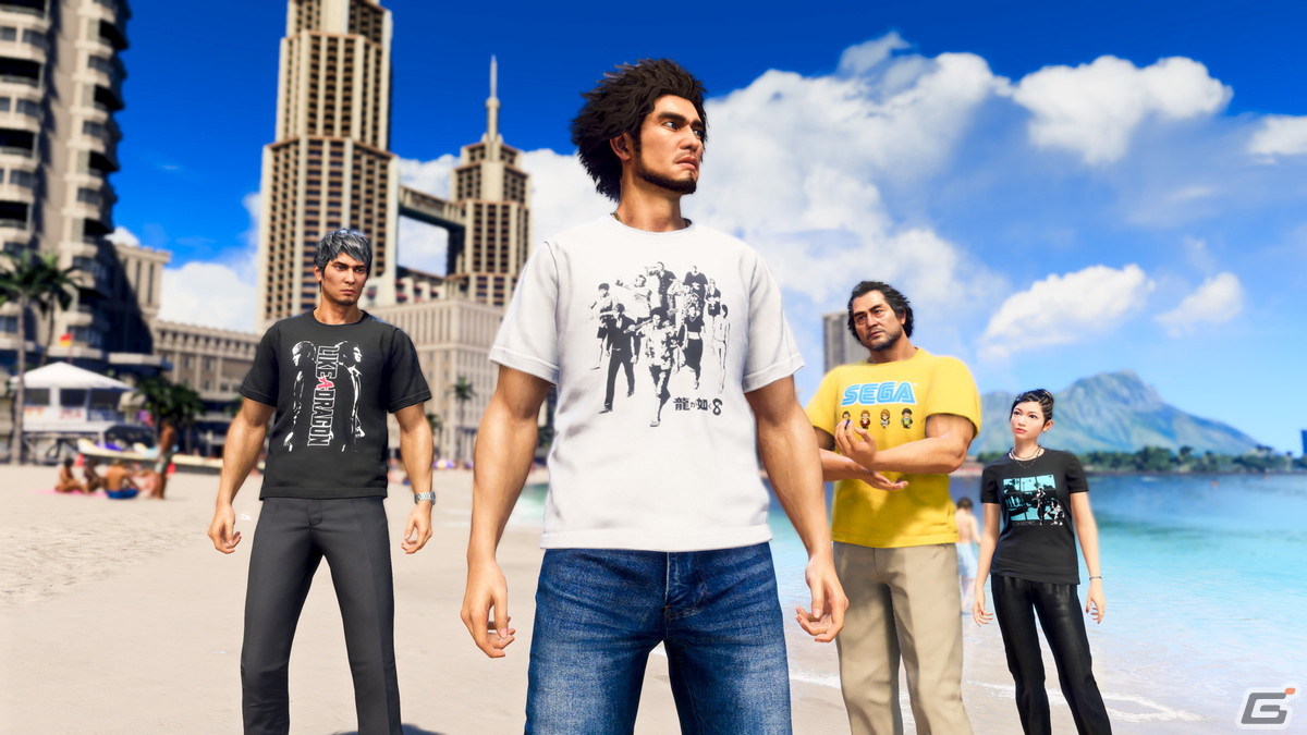「龍が如く8」11種類のTシャツがセットになった無料DLC「大ヒット御礼！Tシャツコレクションパック」が配信！の画像