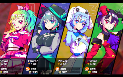最大4人対戦のオンライン弾幕パーティゲーム「マジカオス」がリリース！魔法少女たちのCVも発表