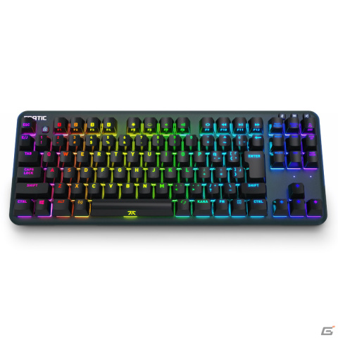 アスクよりFnatic Gear製のテンキーレス小型ゲーミングキーボード「miniSTREAK SILENT JP」が発売の画像