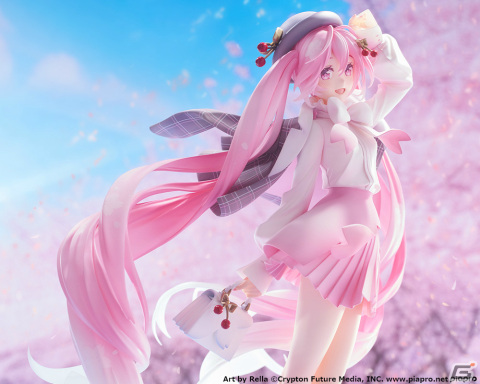 イラストレーター・Rella氏による“桜ミク”が1/6スケールフィギュアとなって登場！お出かけスタイルの衣服にも注目の画像5