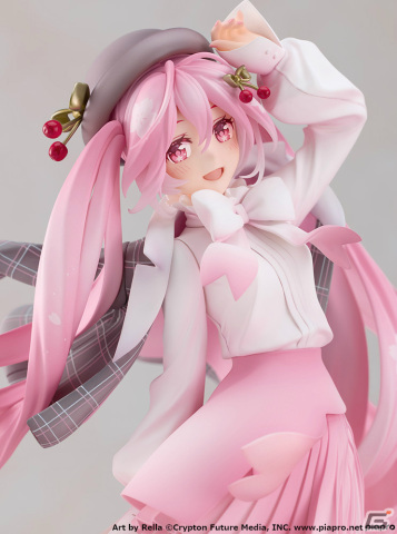イラストレーター・Rella氏による“桜ミク”が1/6スケールフィギュアとなって登場！お出かけスタイルの衣服にも注目の画像8