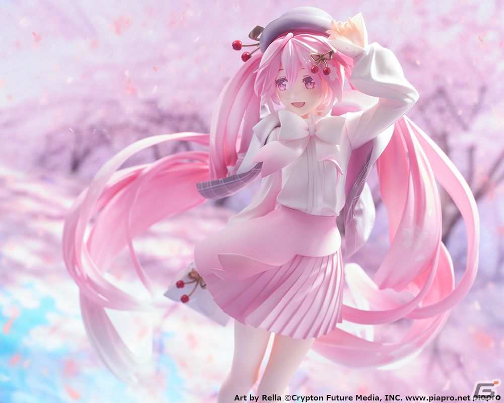 イラストレーター・Rella氏による“桜ミク”が1/6スケールフィギュアとなって登場!お出かけスタイルの衣服にも注目の画像