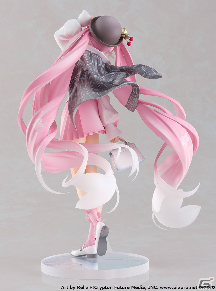 イラストレーター・Rella氏による“桜ミク”が1/6スケールフィギュアとなって登場!お出かけスタイルの衣服にも注目の画像