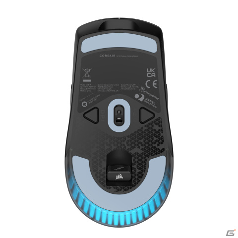 89gの軽量RGBゲーミングマウス「M75 WIRELESS」がCORSAIRより登場!両手対応でサイドボタンの交換も可能の画像