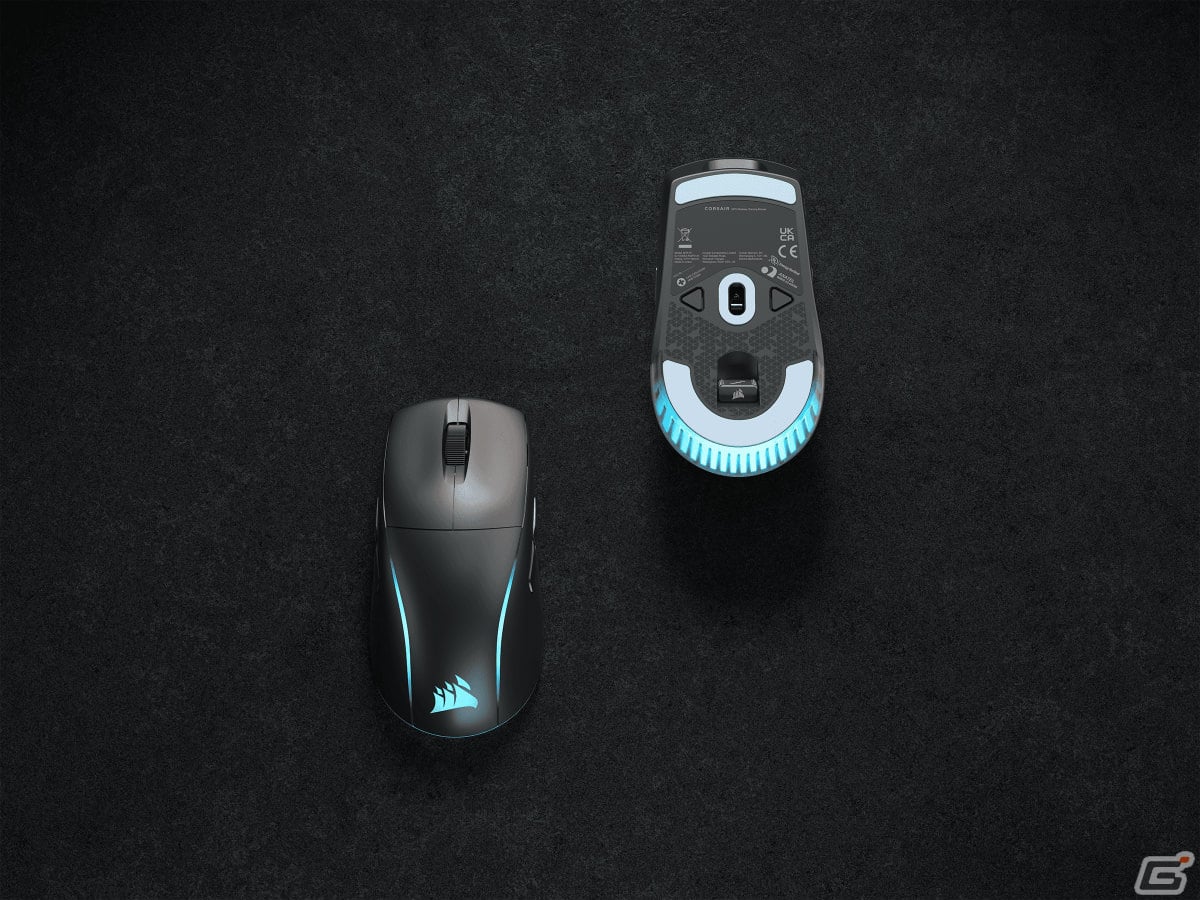 89gの軽量RGBゲーミングマウス「M75 WIRELESS」がCORSAIRより登場！両手対応でサイドボタンの交換も可能の画像10