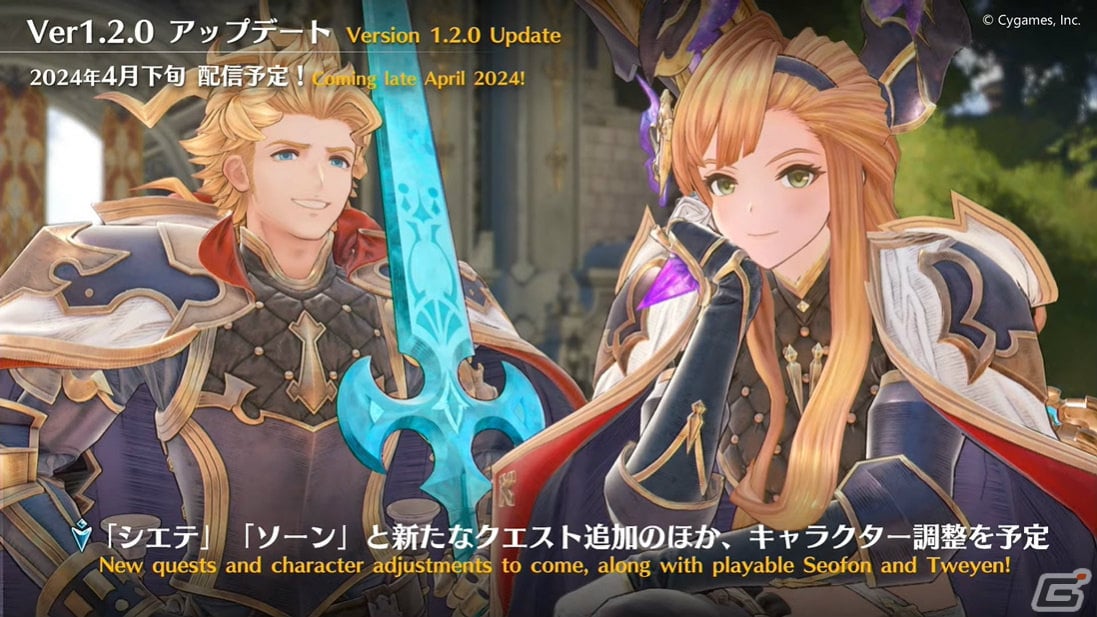 「グランブルーファンタジー リリンク」新クエスト「終末のヴィジョン」が3月14日に配信!5月にはサンダルフォンがプレイアブルキャラとして登場の画像