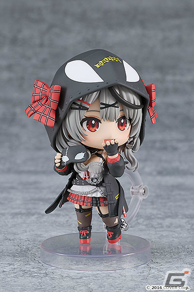 ホロライブの沙花叉クロヱさんがねんどろいど化!ぐるぐる顔やマスク3点などのパーツも付属の画像