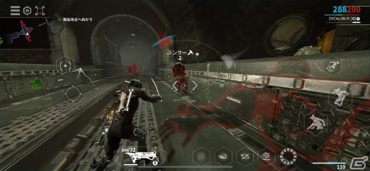 戦闘用装甲を駆使する華麗なアクションがスマホで快適に味わえる！「Warframe」iOS版レビューの画像
