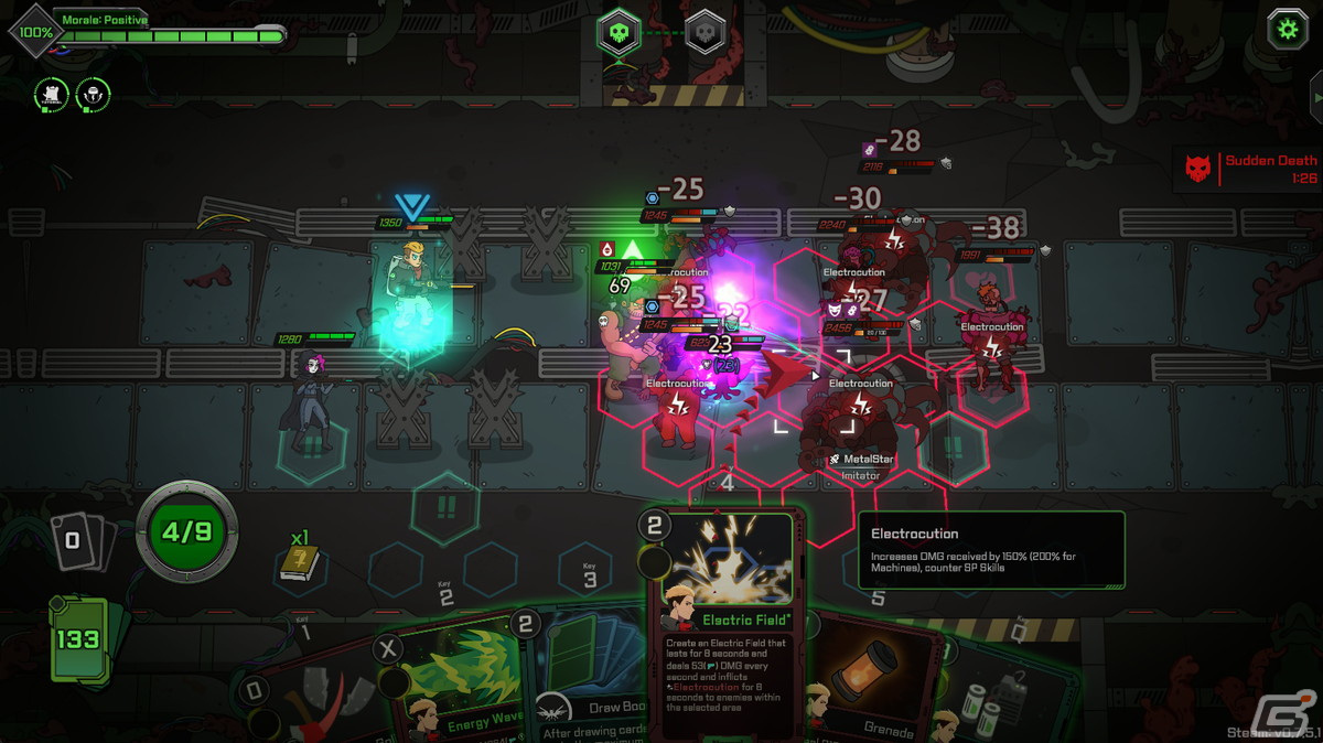 チームを率いてエイリアンと戦うローグライクカードオートバトラー「バイオ ディフェンダー」の早期アクセスがSteamにて配信開始！の画像