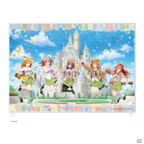 「五等分の花嫁∽」のオンラインポップアップイベントが開催！テーマパーク×制服がテーマの描き下ろしイラストグッズが登場の画像4