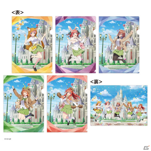 「五等分の花嫁∽」のオンラインポップアップイベントが開催！テーマパーク×制服がテーマの描き下ろしイラストグッズが登場の画像7