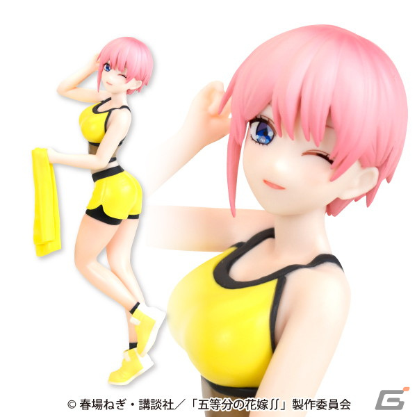 ジムデート姿の一花、二乃、三玖、四葉、五月のフィギュアがモーリーファンタジー・PALO限定デザインで3月15日より順次登場！の画像