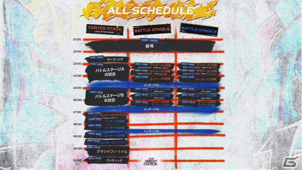 「RAGE STREET FIGHTER」トーナメント表や会場マップなどが公開!開場時間の変更もの画像
