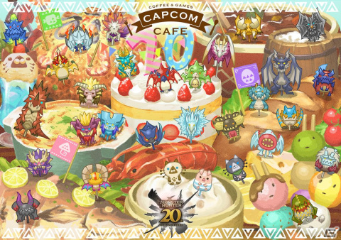 「モンスターハンター」20周年を記念したコラボがカプコンカフェ 池袋店と梅田店にて4月12日より開催！の画像1
