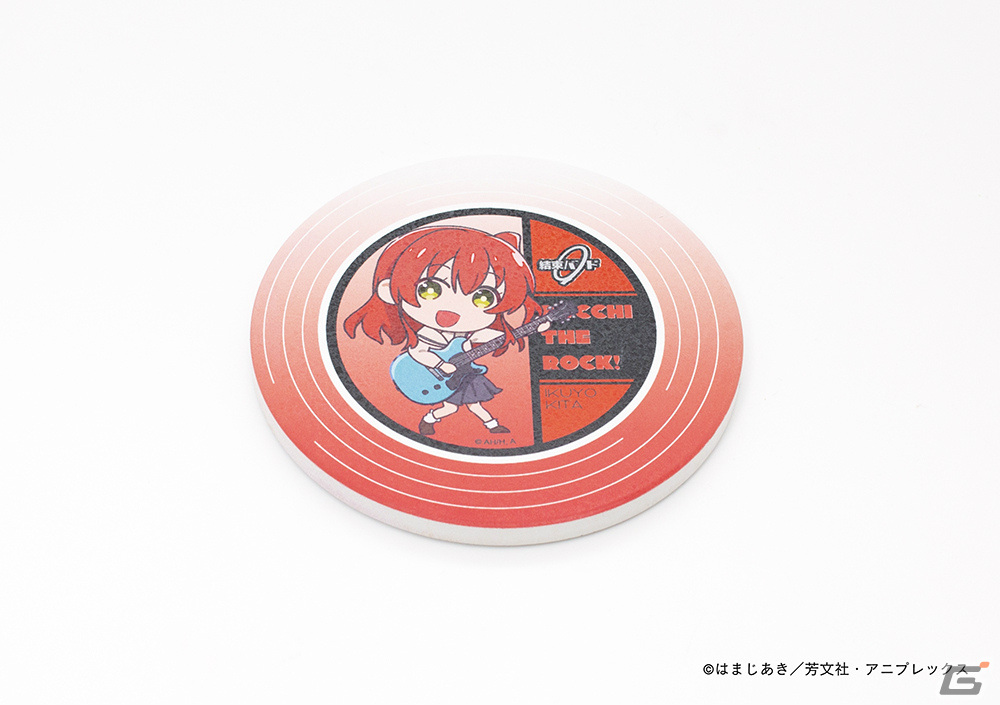 アニメ「ぼっち・ざ・ろっく!」レコード風のアクリル壁掛時計やコースターなどが3月15日よりキャラ印.comで販売開始!の画像