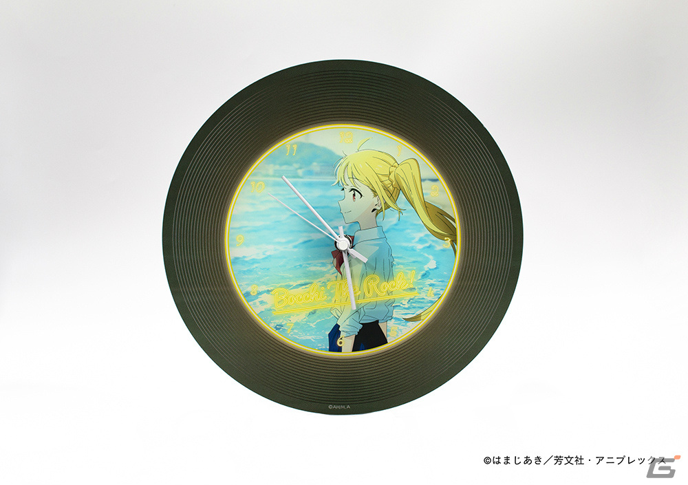 アニメ「ぼっち・ざ・ろっく!」レコード風のアクリル壁掛時計やコースターなどが3月15日よりキャラ印.comで販売開始!の画像