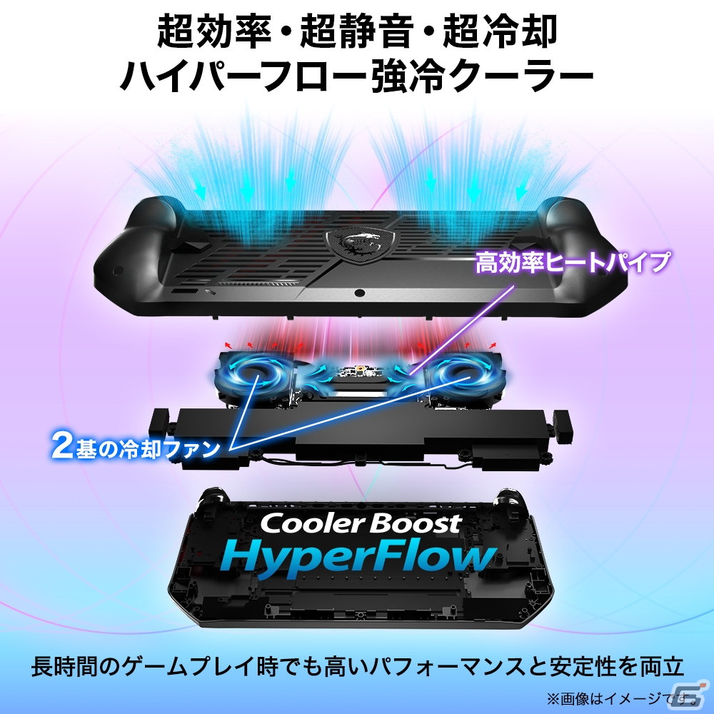 MSI初のポータブルゲーミングPC「Claw A1M」が3月28日より順次販売！高いグラフィックス処理性能に加えAI専用プロセッサー・NPUも内蔵の画像