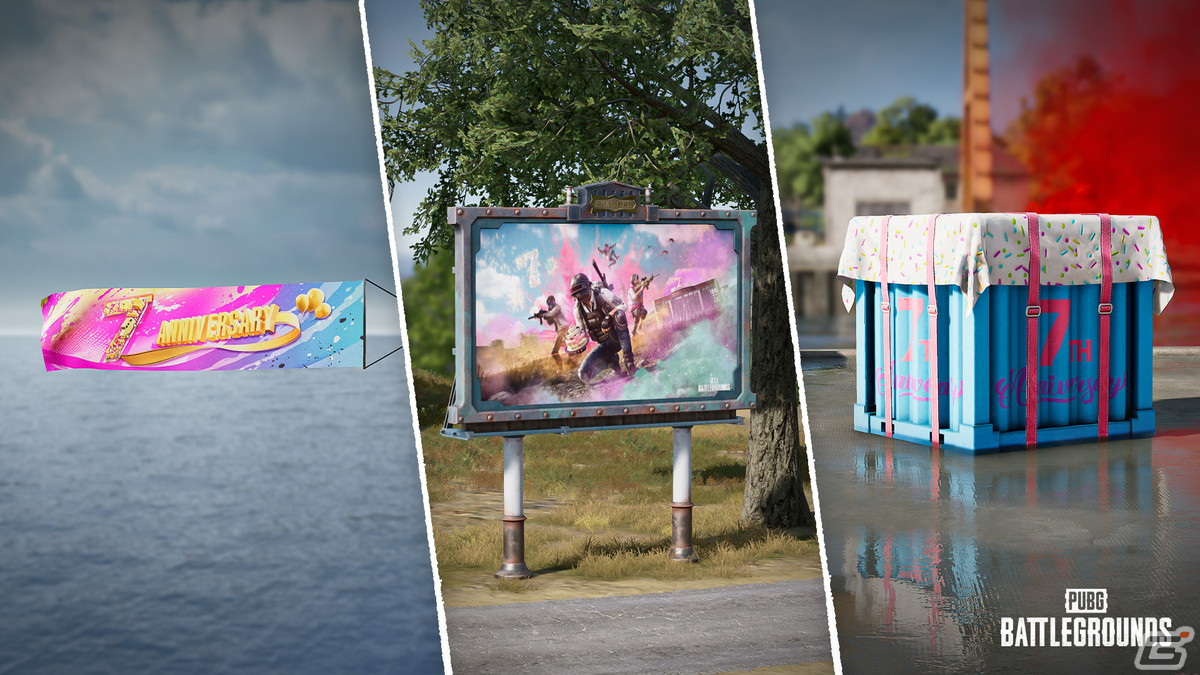 「PUBG」リリース7周年を記念するアップデートが実施!Erangelの学校やレストランも装飾され、パーティーの雰囲気を楽しめるの画像