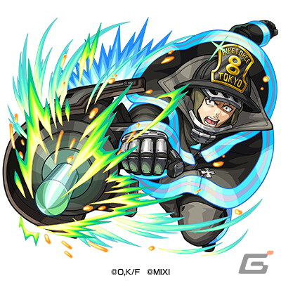 「モンスト」とアニメ「炎炎ノ消防隊」の初コラボが3月15日より開催！森羅日下部、新門紅丸、環古達たちがガチャに登場の画像