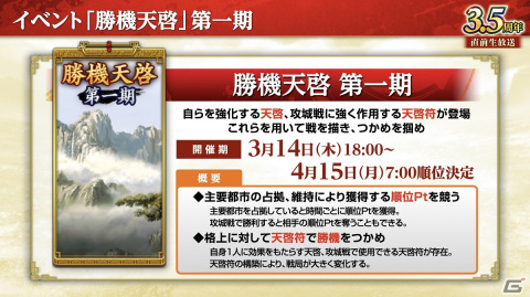 「三國志 覇道」3.5周年大型アップデートが実施！「銀河英雄伝説」とのコラボが3月15日より開催の画像3