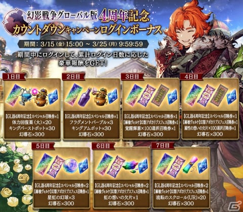 「FFBE幻影戦争」に限定URユニット「赫槍ヴォルケ」が登場！スペシャル召喚券がもらえるログインボーナスもの画像6