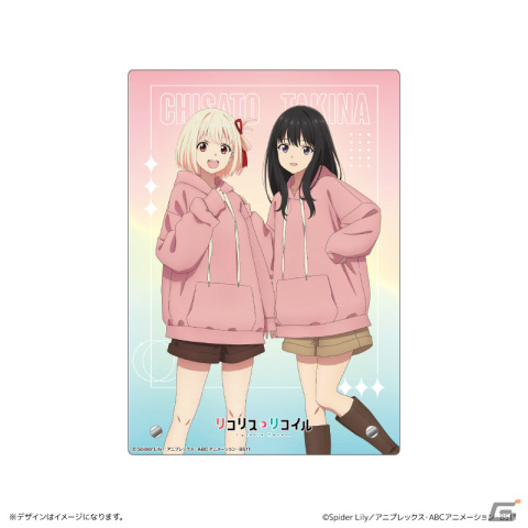 TVアニメ「リコリス・リコイル」おそろいのフーディをまとった千束＆たきなのTカードが登場！の画像9