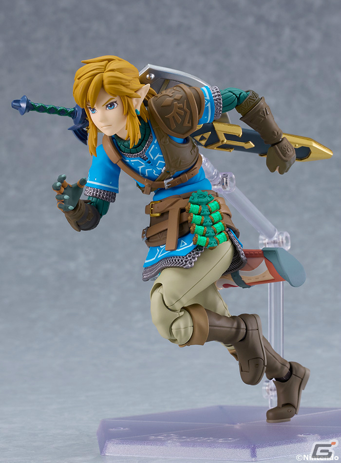 「ゼルダの伝説 ティアーズ オブ ザ キングダム」のリンクがfigmaになって登場！マスターソードなどのオプションパーツも付属の画像