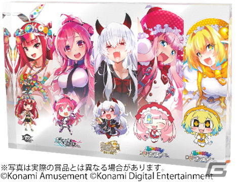 コナミアーケードゲームのヒロインたちがアクリルブロックに!「かぷえぼ」限定カプセルトイとして3月22日より順次展開の画像